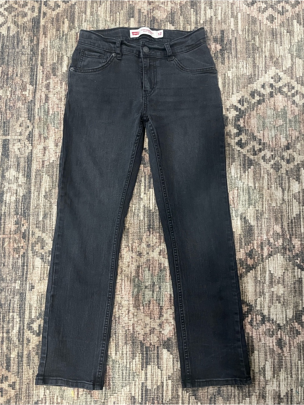 Levi's 511 Performance Slim Black Jeans - 12 Reg Youth Boys W26XL27